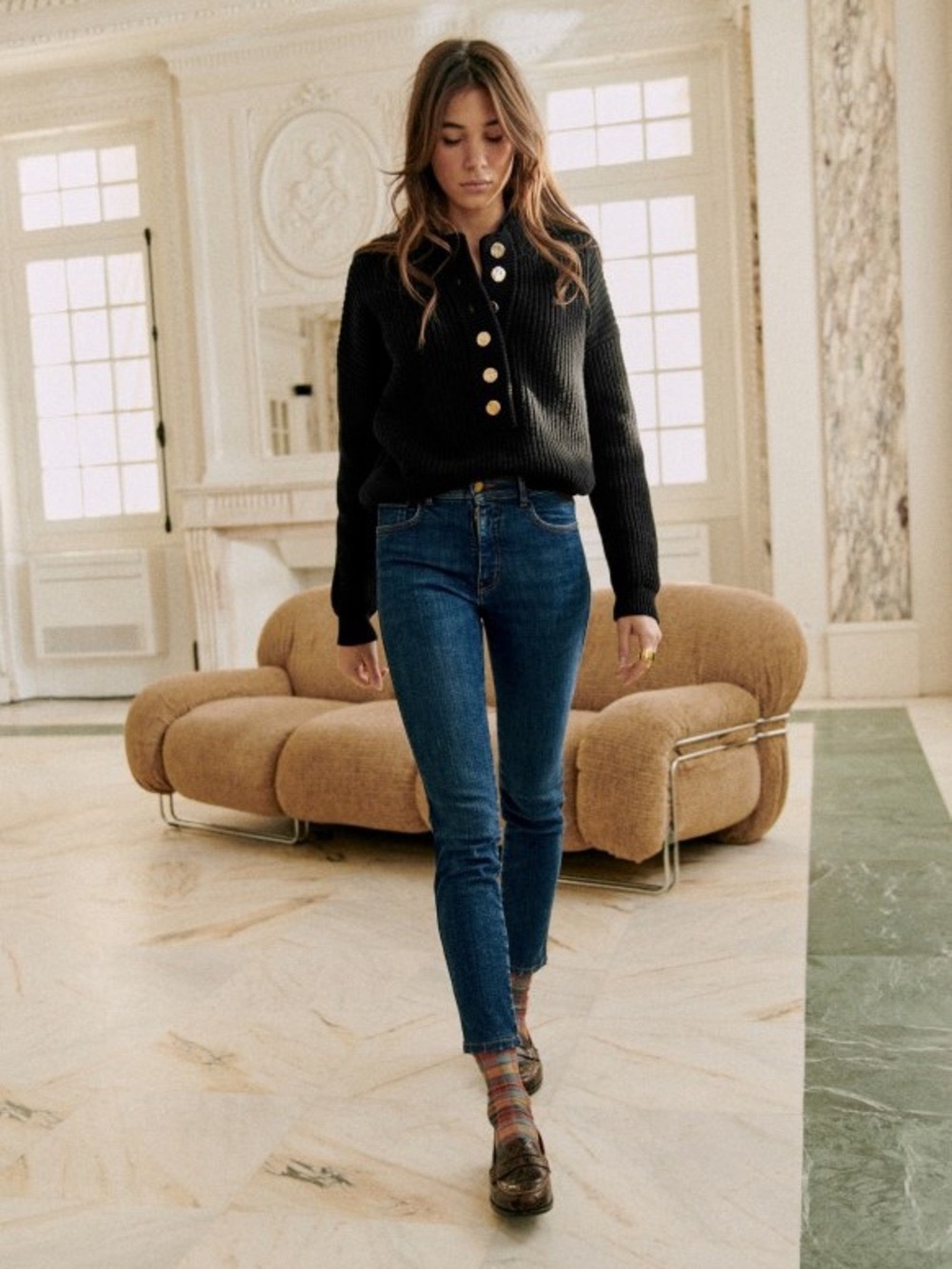 Sezane Lucas Jumper Black XS - Picture 5 of 11